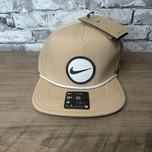NWT Nike Men's Retro Pro Performance Snapback Hat Size M/L (Beige) HF7482-200